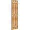 Ekena Millwork Spaced Board-n-Batten Shutters, Rough Sawn Western Red Cedar, 17 1/8W x 57H, PR RBS06S17X057RWR - alternate 2